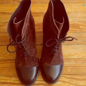 Size 9.5 Franco Sarto boots in suede and leather.