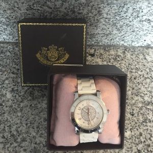 White and silver Juicy Couture watch