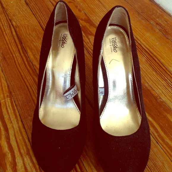 Massimo black wedge