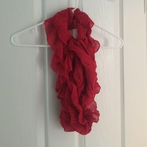 Stretchy Red Scarf