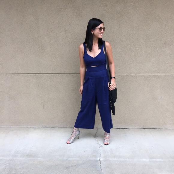 Forever 21 Pants - Culotte Jumpsuit with Cutout