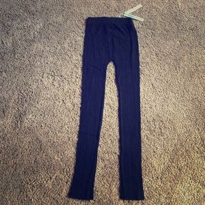 NWT cable knit sweater tights size M/L