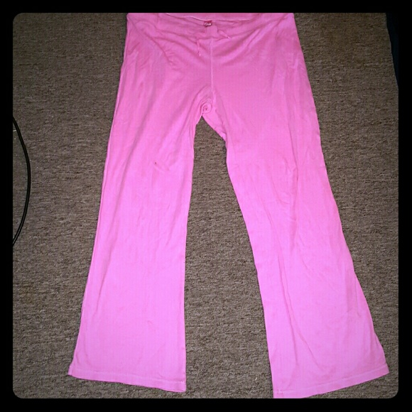 Victoria's Secret Women's Hot Pink Comfy Pants