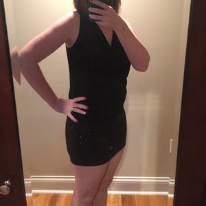 Beautiful Black with Sequin bottom Dress!