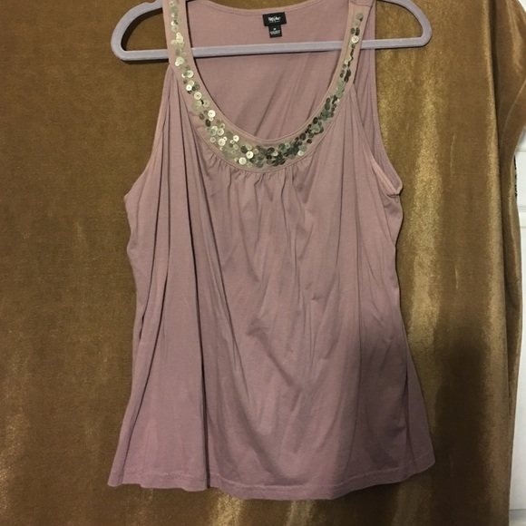 Plus Size Tank Top with metal sequins