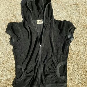 Juicy Couture zip up hoodie sleeveless