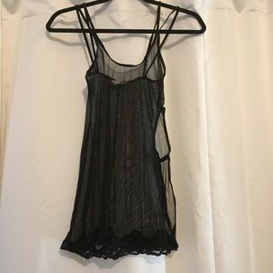Victoria's Secret Sheer Black Lace Camisole