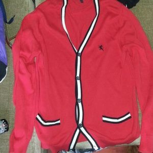 Express Red cardigan