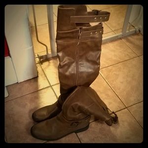 ***sold***Brown over the knee boots