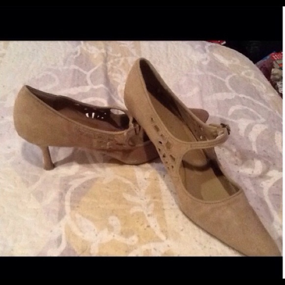 Tan Suede Shoes.
