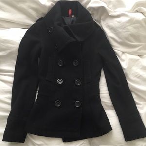 H&m double breasted peacoat