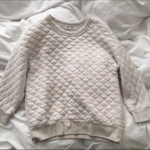 GAP diamond quilted sweater