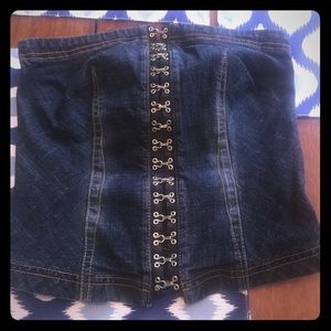 Bebe denim corset