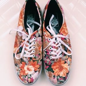Floral print Vans
