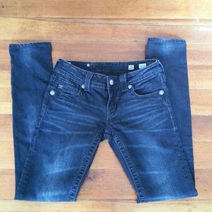 Miss Me Black Skinny Jeans Angel Wings