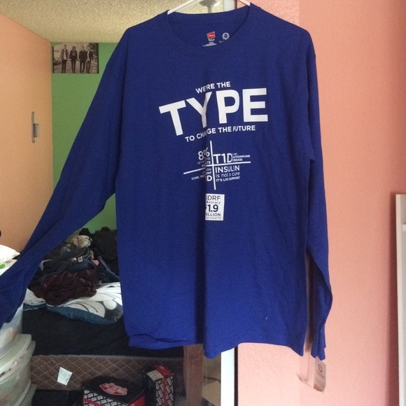 JDRF long sleeved tee