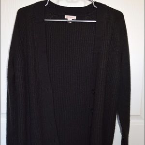 Oversized Black Cardigan