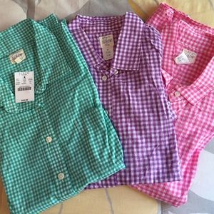 J.Crew perfect plaid button down shirts in XS