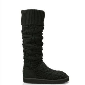 UGG over the knee cable knit