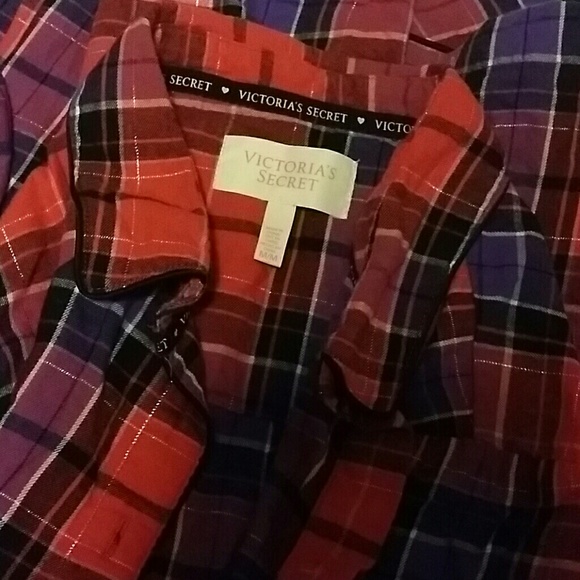 Vs flannel pajama set sz m