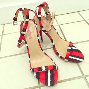 Strappy stiletto heel