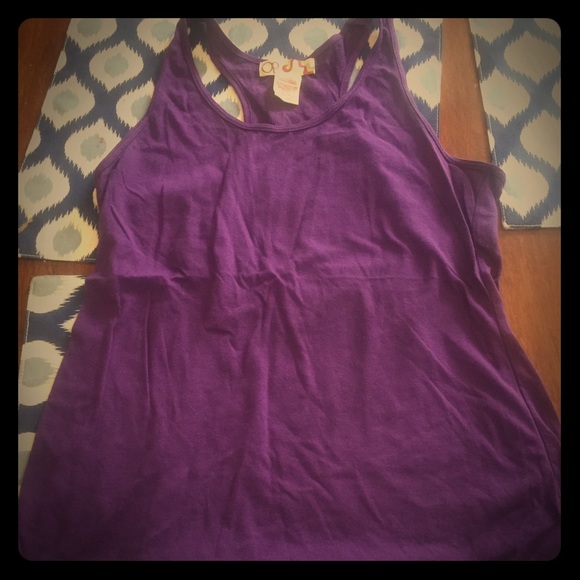 Purple racer back tank