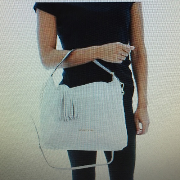 Michael Kors Lg Weston Vanilla Leather Handbag - Picture 4 of 4