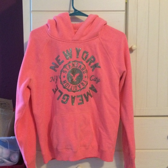 Hot Pink American Eagle hoodie