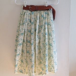 Floral skirt with Belt