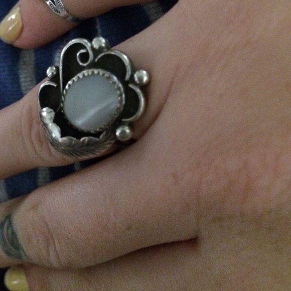 Mother of pearl Navajo ring