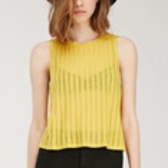 Yellow halter top