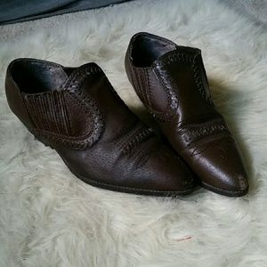 Leather Cropped Cowboy boots