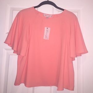 Philosophy* Flutter* Sleeve* Top