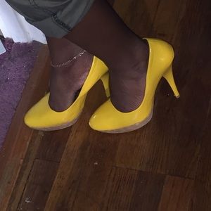 Wooden platform heels