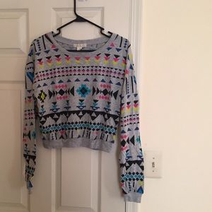 Long sleeve crop top