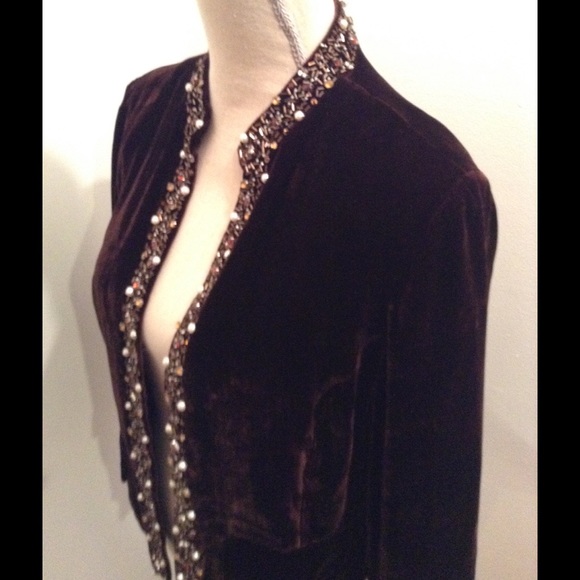 Crushed velvet jacket