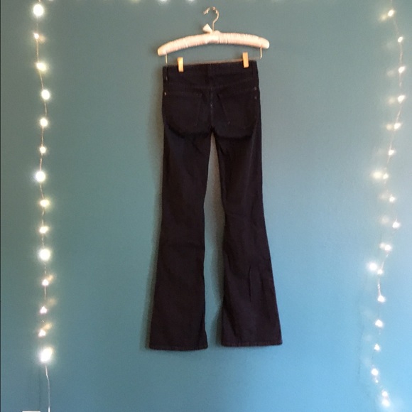 Flare jeans.