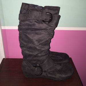 Suede winter boots
