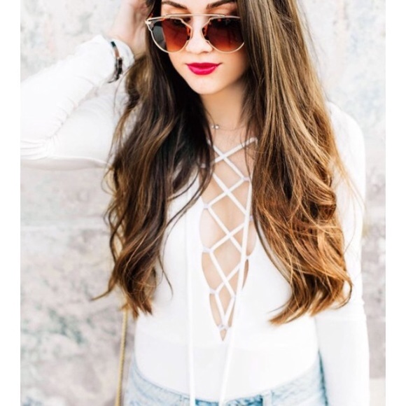 Sexy Lace Up Bodysuit