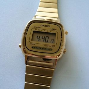 Gold Casio watch - women's
