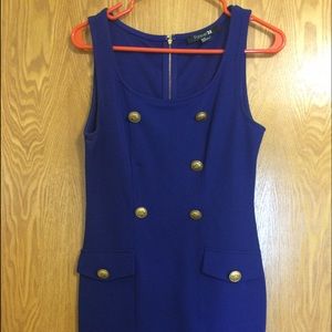 Royal blue body con dress!