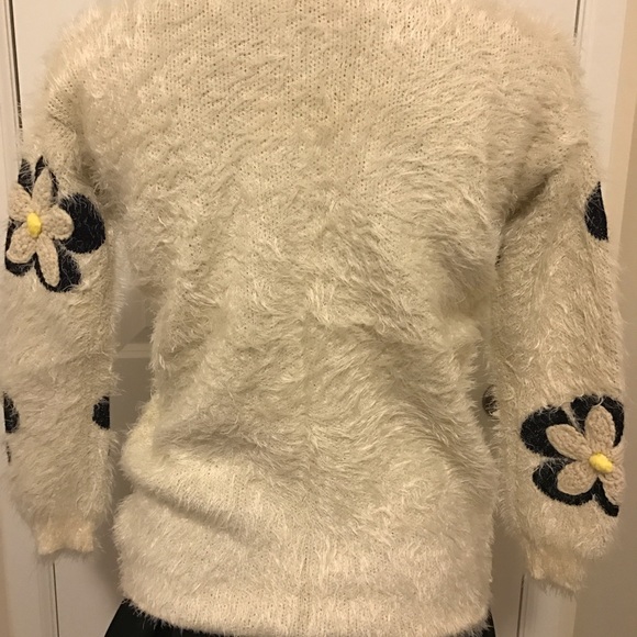 Furry Flower Sweater - Picture 2 of 2