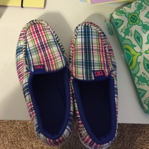 Multi-color plaid DC shoes