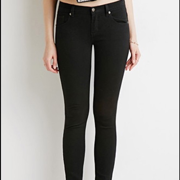 NEW Black Forever 21 Ankle Skinny Jeans