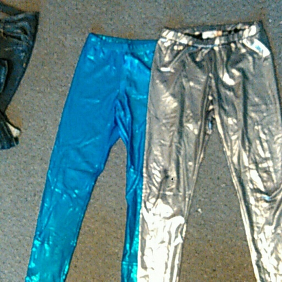 Shiny mermaid metalic leggings