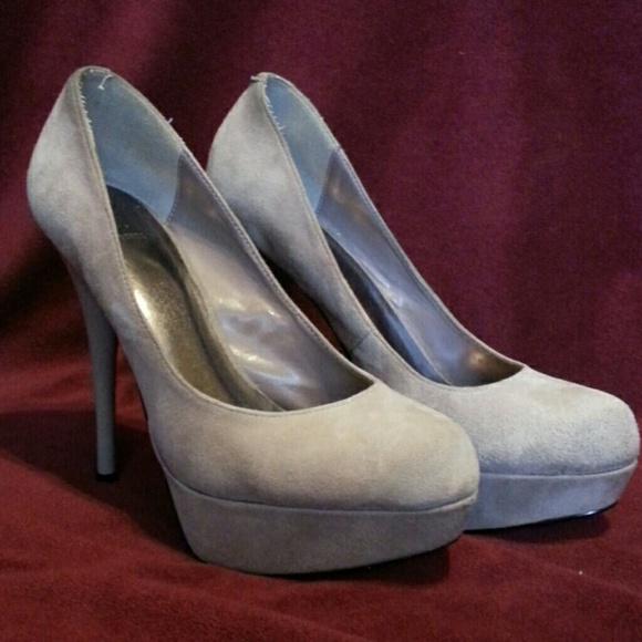 Bakers Shoes - Bakers Mauve Suede Platform pumps