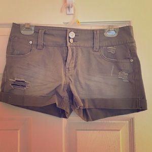 Distressed shorts