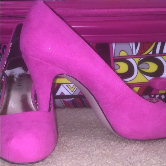 Madden Girl pink heels.
