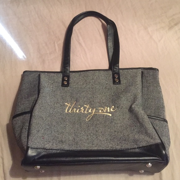 Black and Grey Shoulder Bag