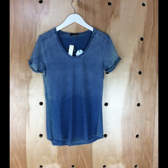 Chambray scoop tee - Picture 3 of 3